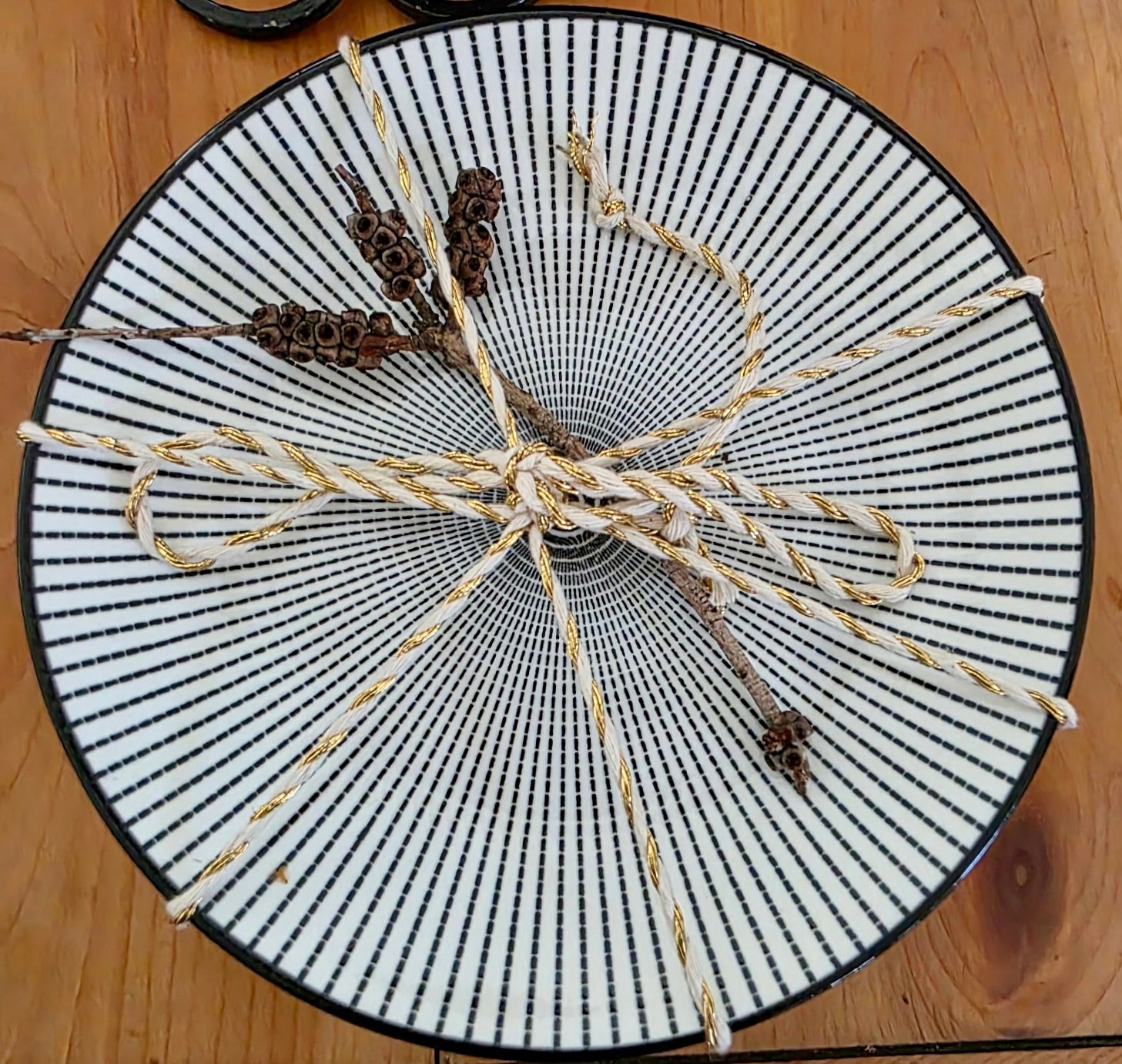 Modern Striped Salad Plates 6pk