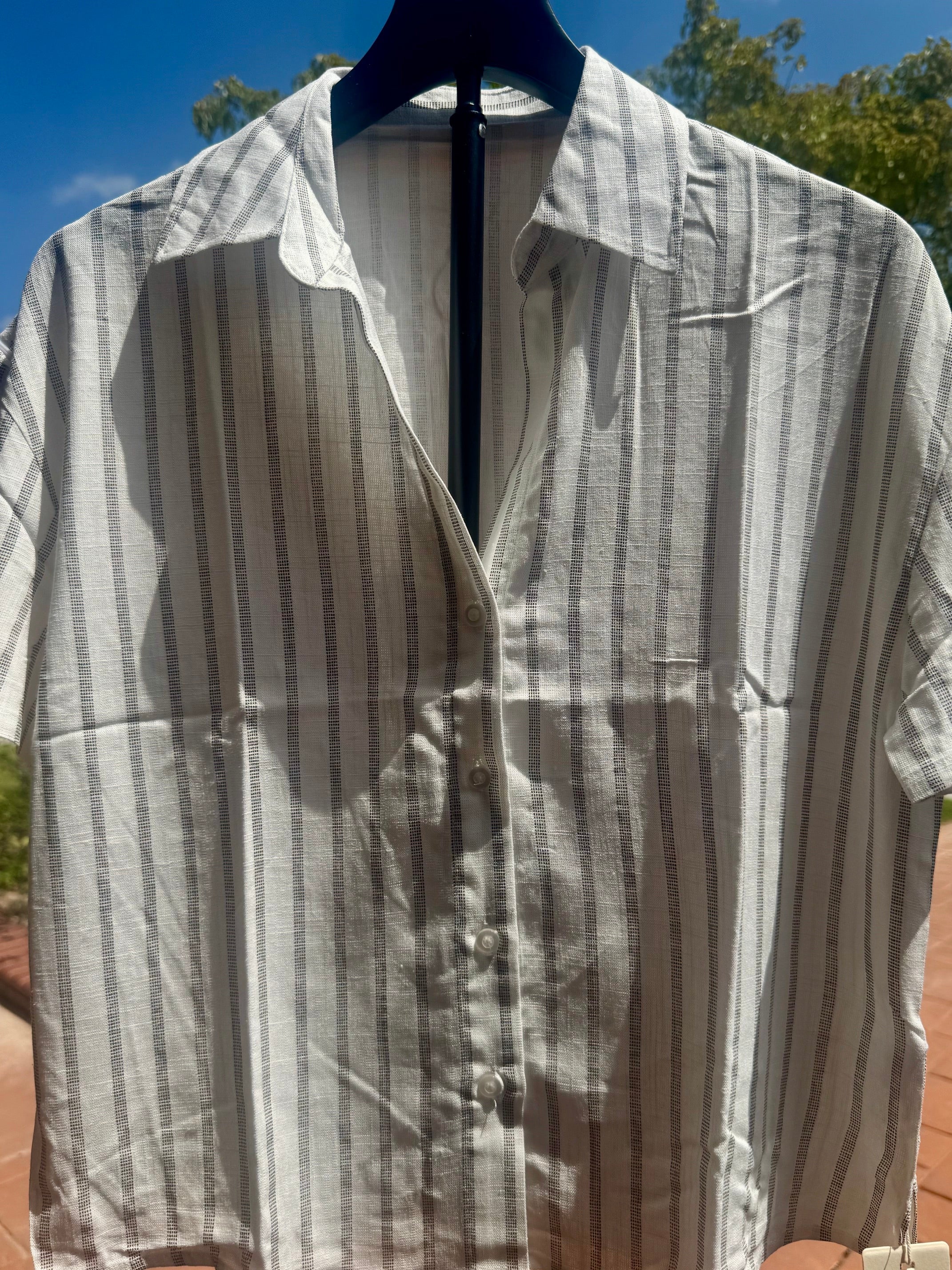 White Top with Stripes - Large