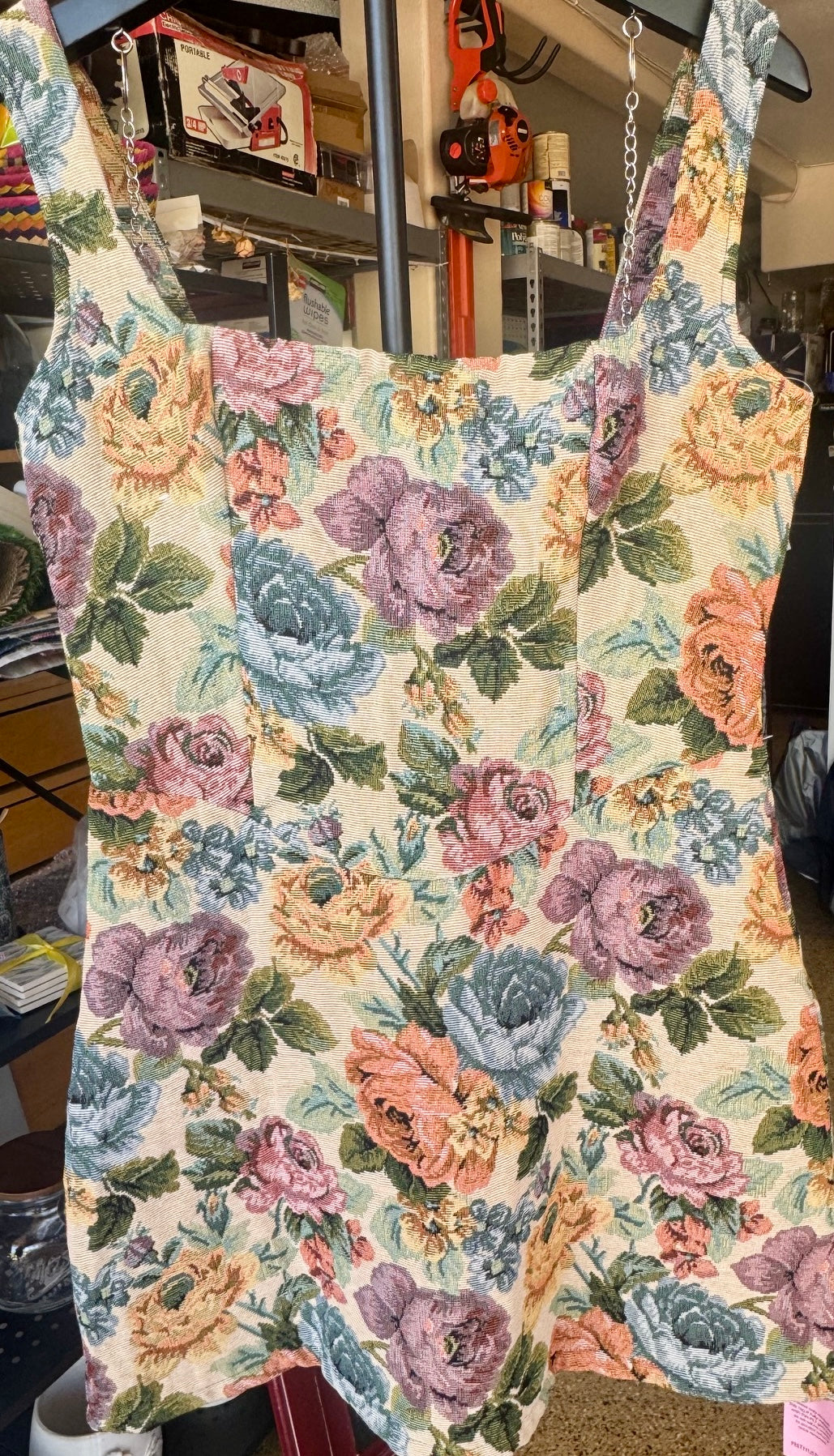 Floral Twill Mini Dress - Medium