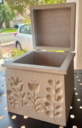 White Floral Keepsake Box
