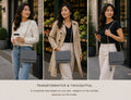Grey Crossbody Bag with Chain Strap