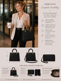 Vegan Leather Mod Bloom Medium Tote & Wallet Set