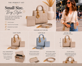 Small Square Bag - Taupe or Light Blue