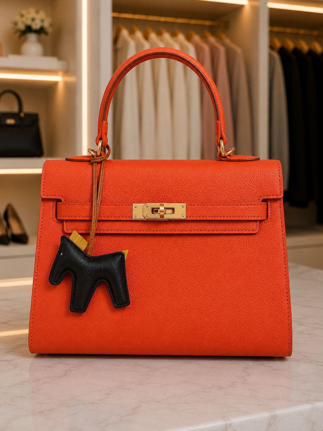 Medium Icon Bag - Black, Orange or Taupe