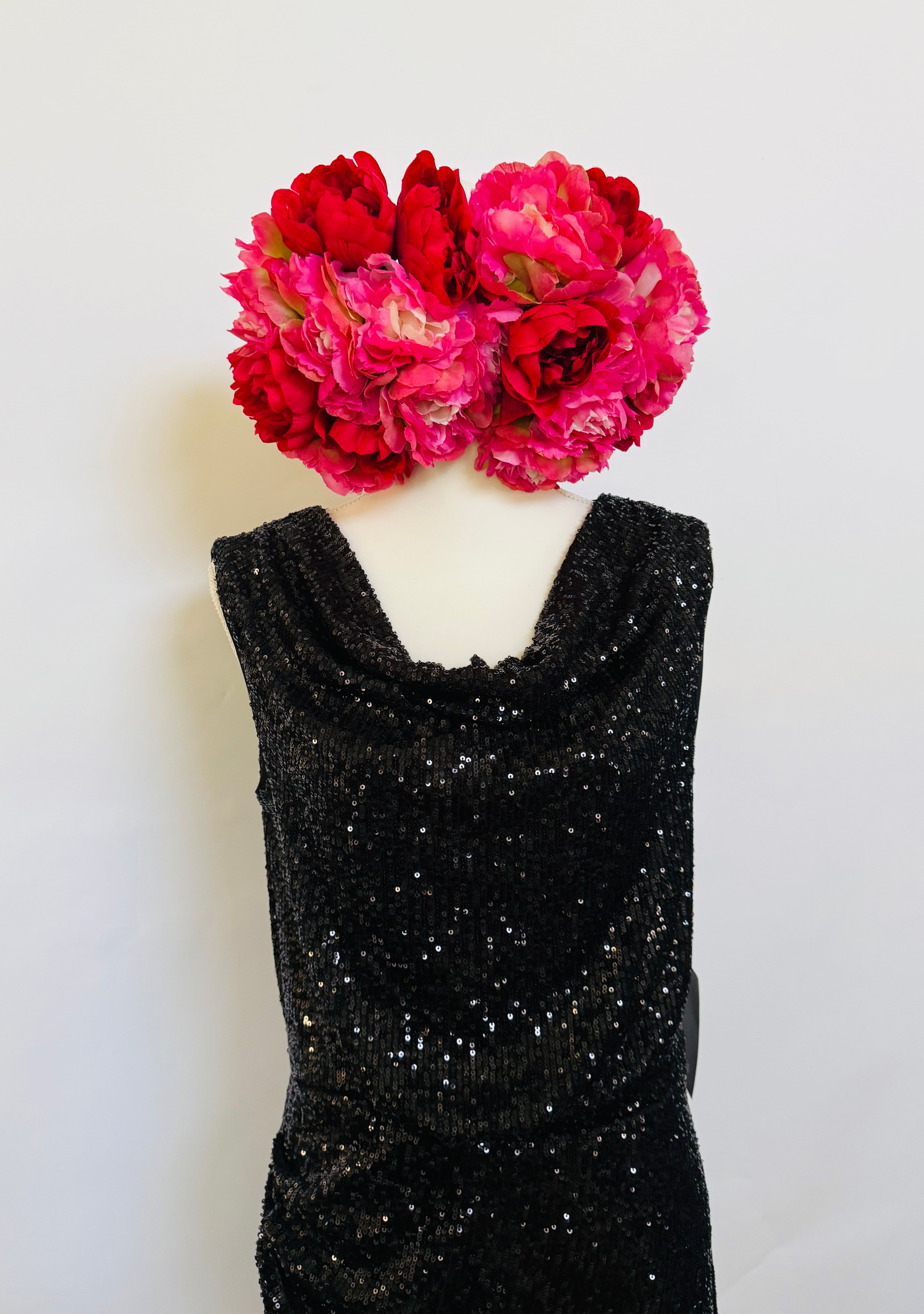 Sequin Mid-Length Dress – Black - White House Black Market