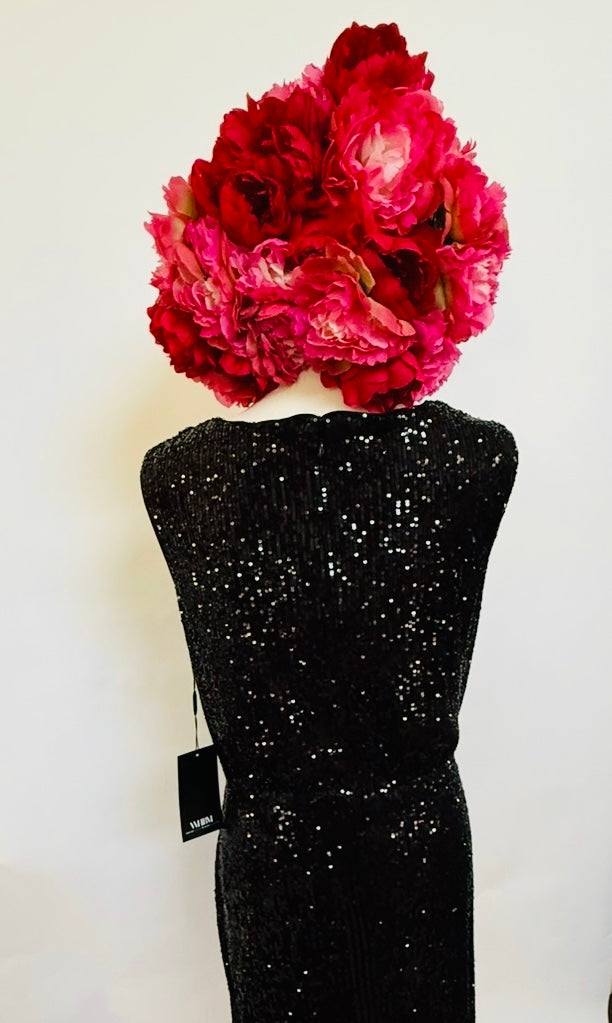 Sequin Mid-Length Dress – Black - White House Black Market