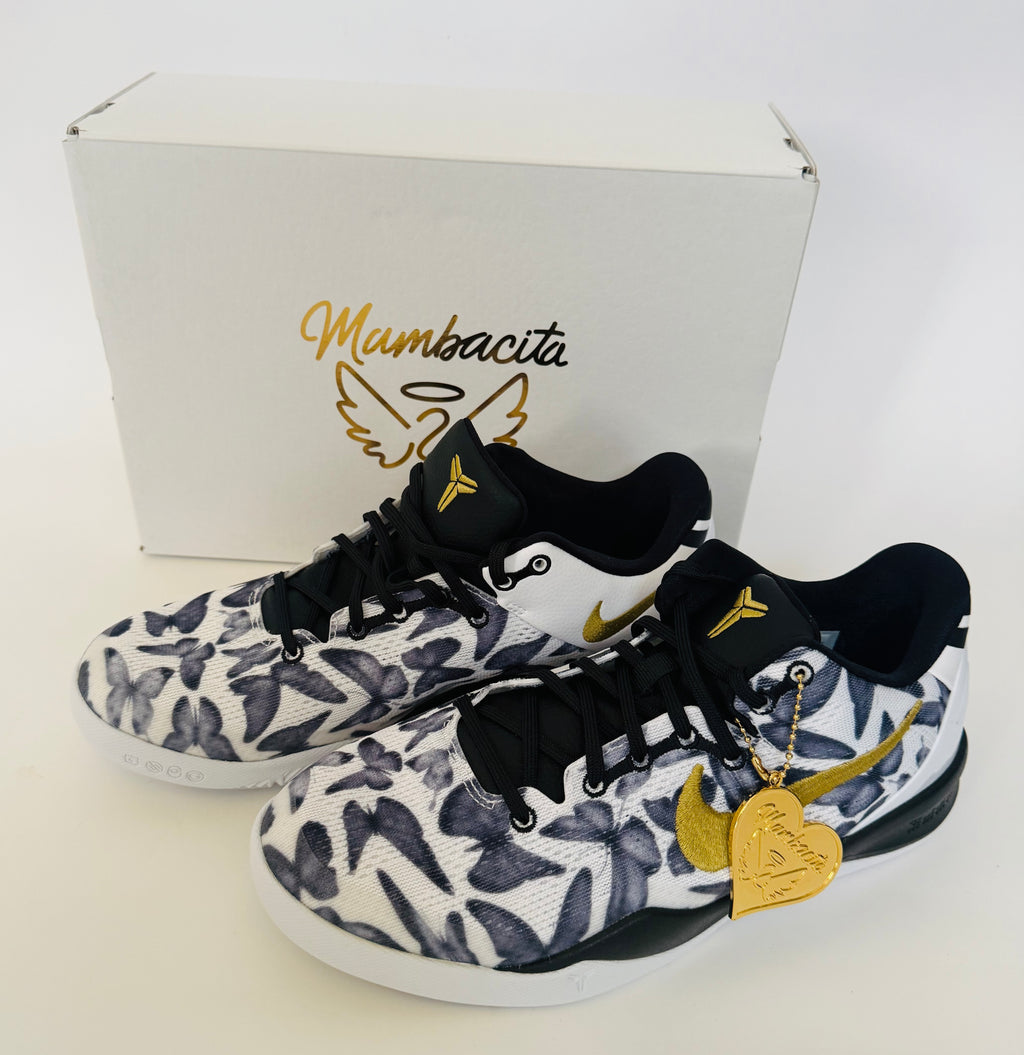 Kobe 8 Protro GS "Mambacita" – White/Metallic Gold-Black (FN0266-102) - Nike