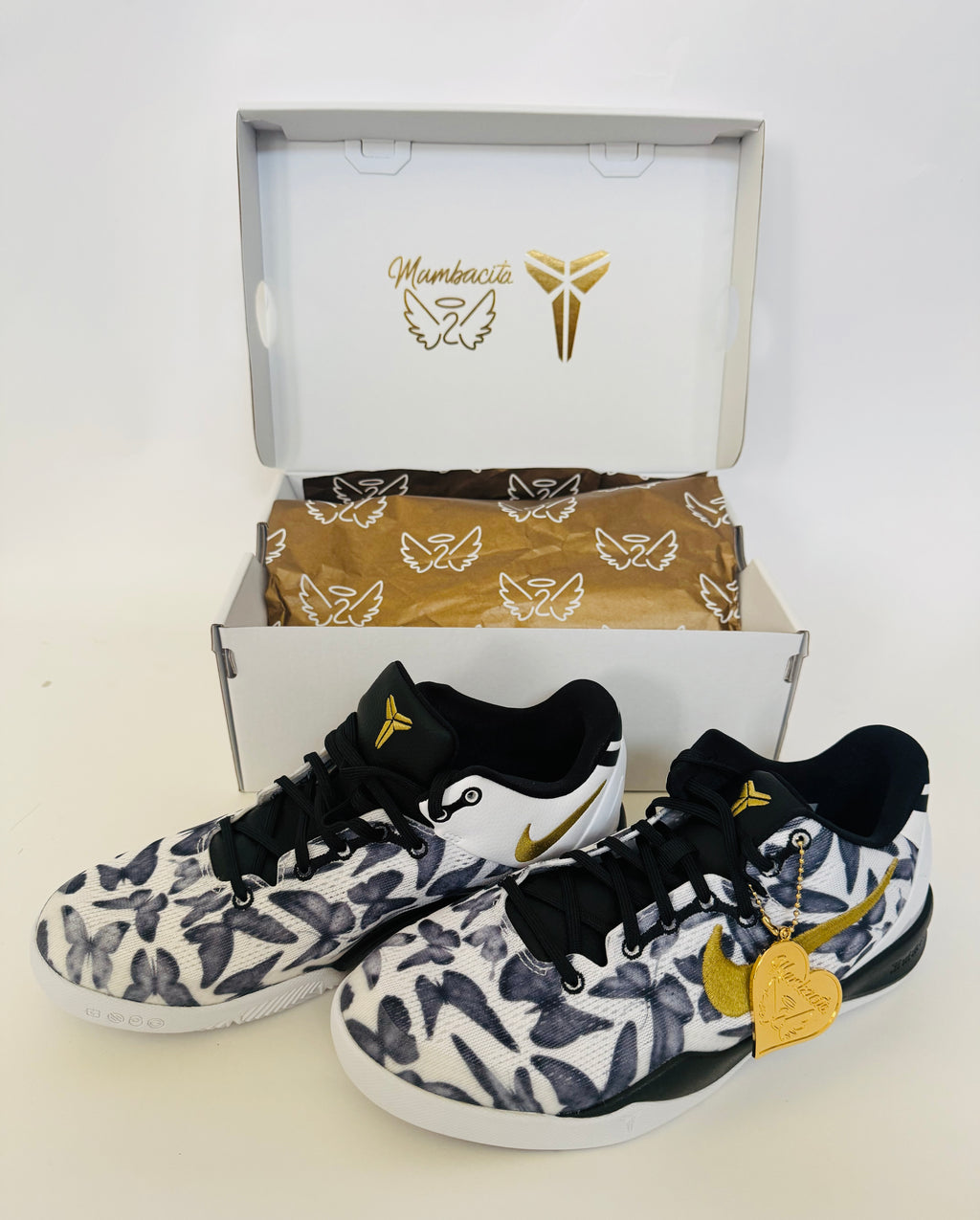 Kobe 8 Protro GS "Mambacita" – White/Metallic Gold-Black (FN0266-102) - Nike