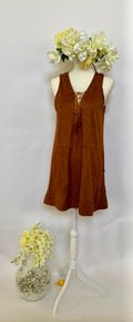 Short Dress - Brown