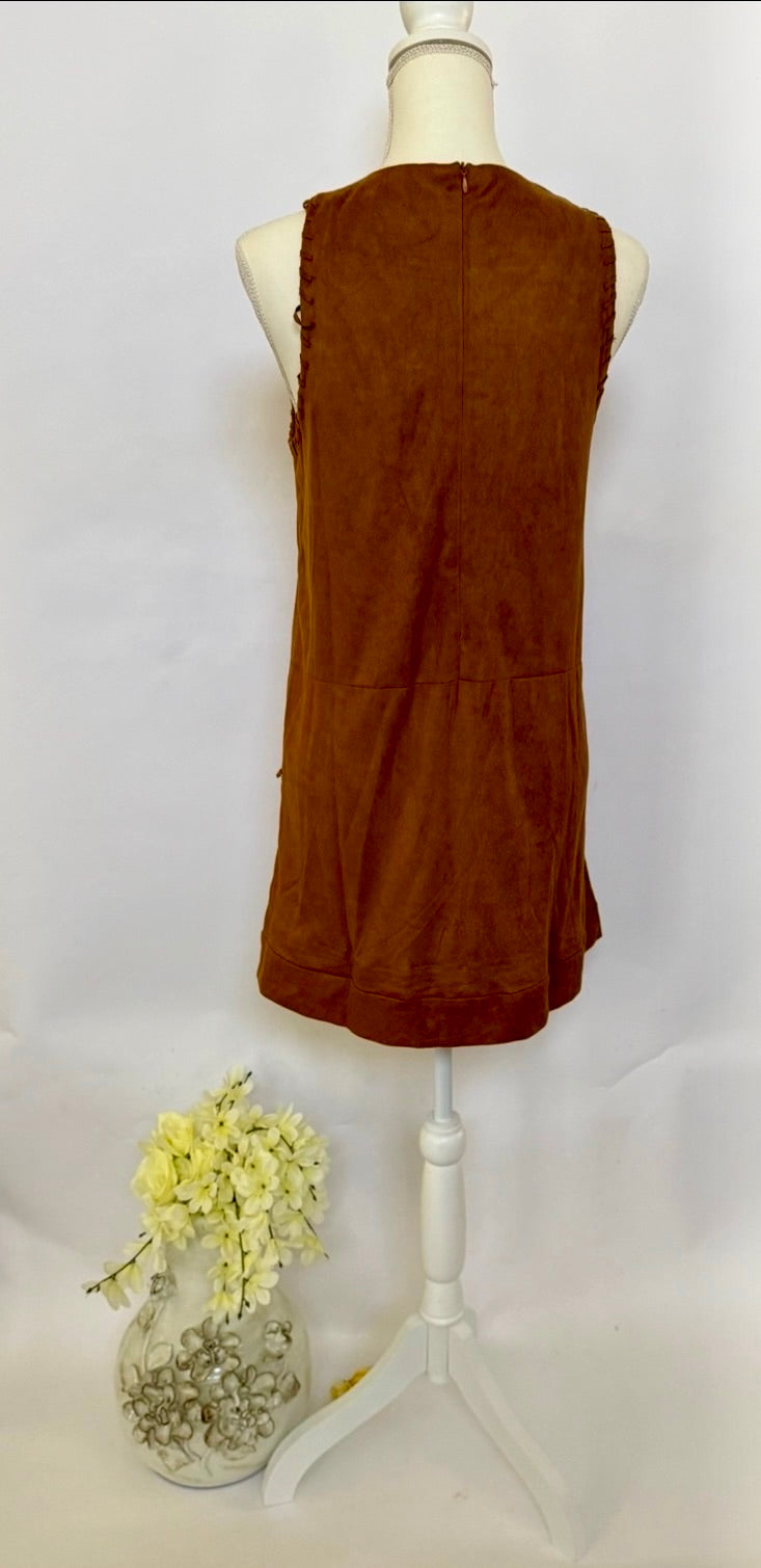 Short Dress - Brown