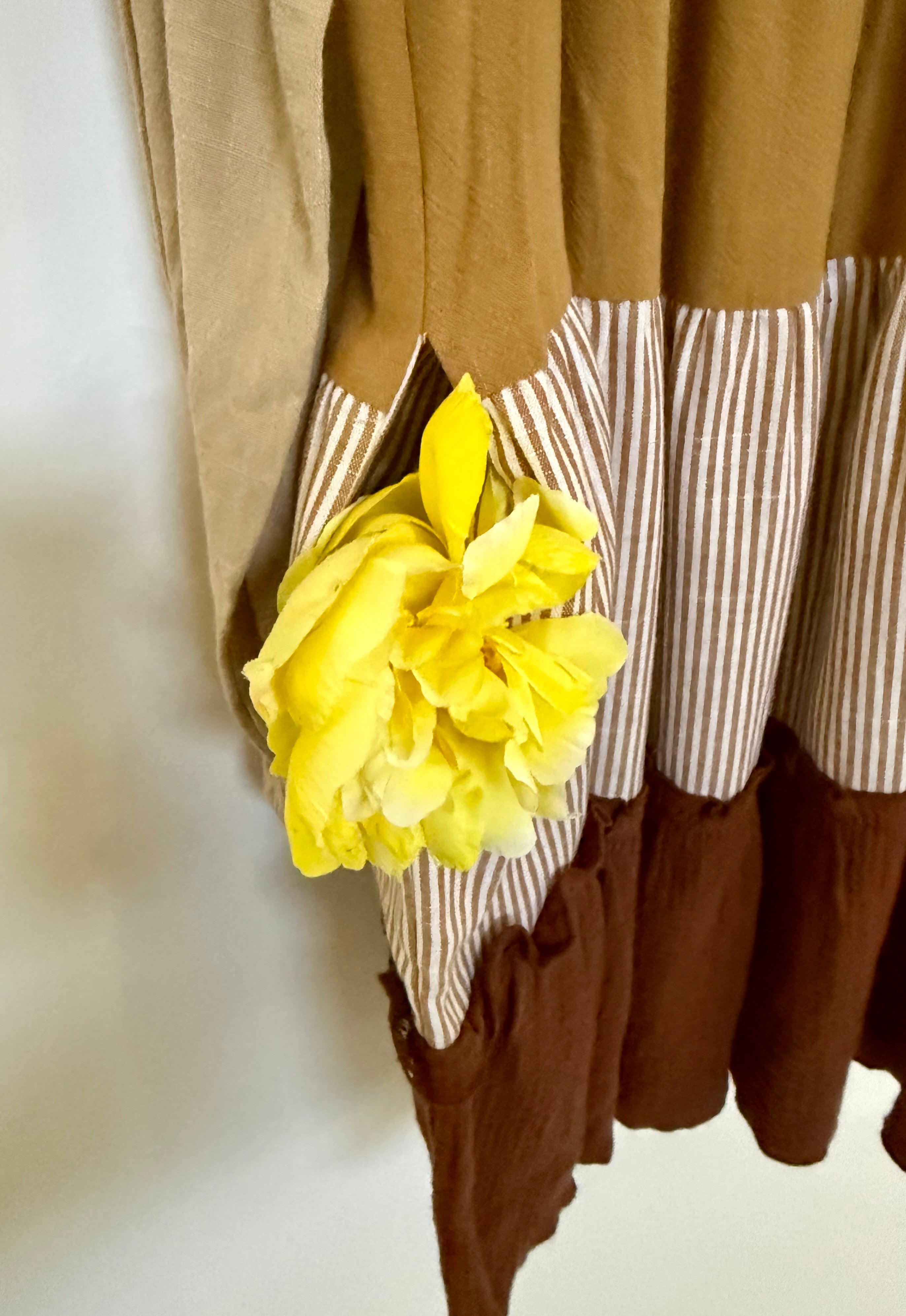 Short Earthy Tones Dress - Small