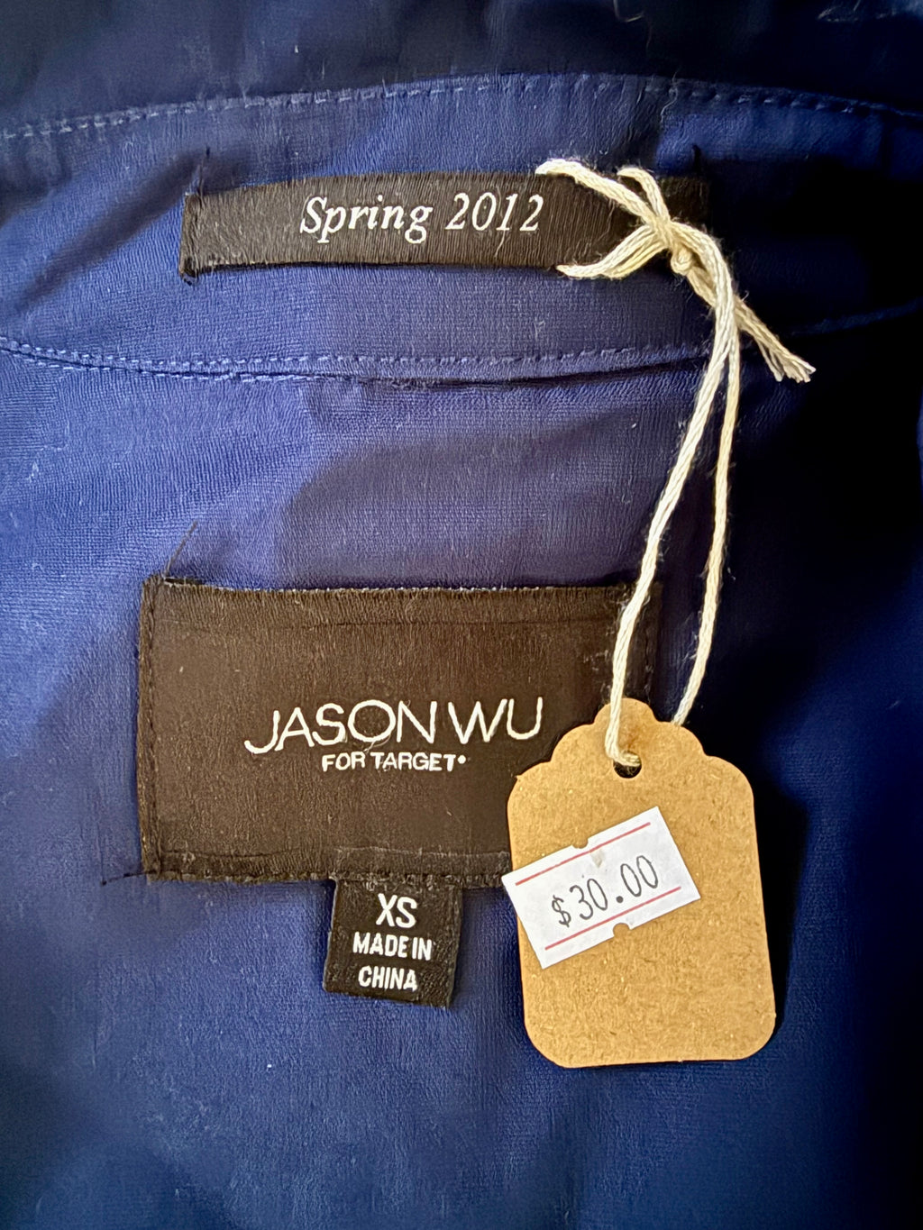 Jason Wu for Target Spring 2012 Blue Trench Coat - Extra Small