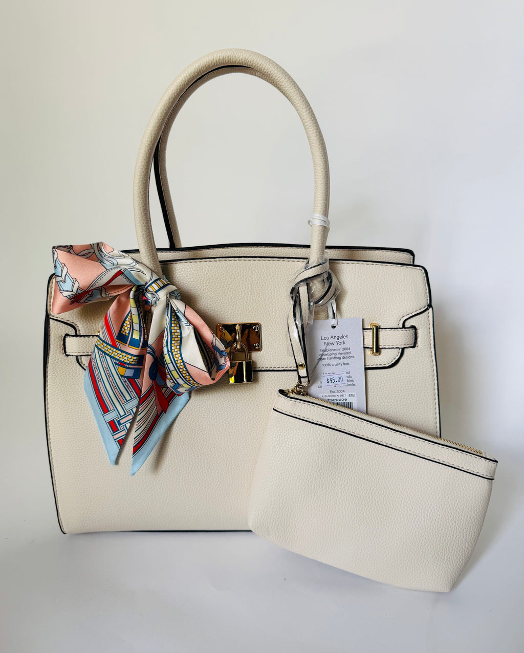 Soft White Elegance Bag Set