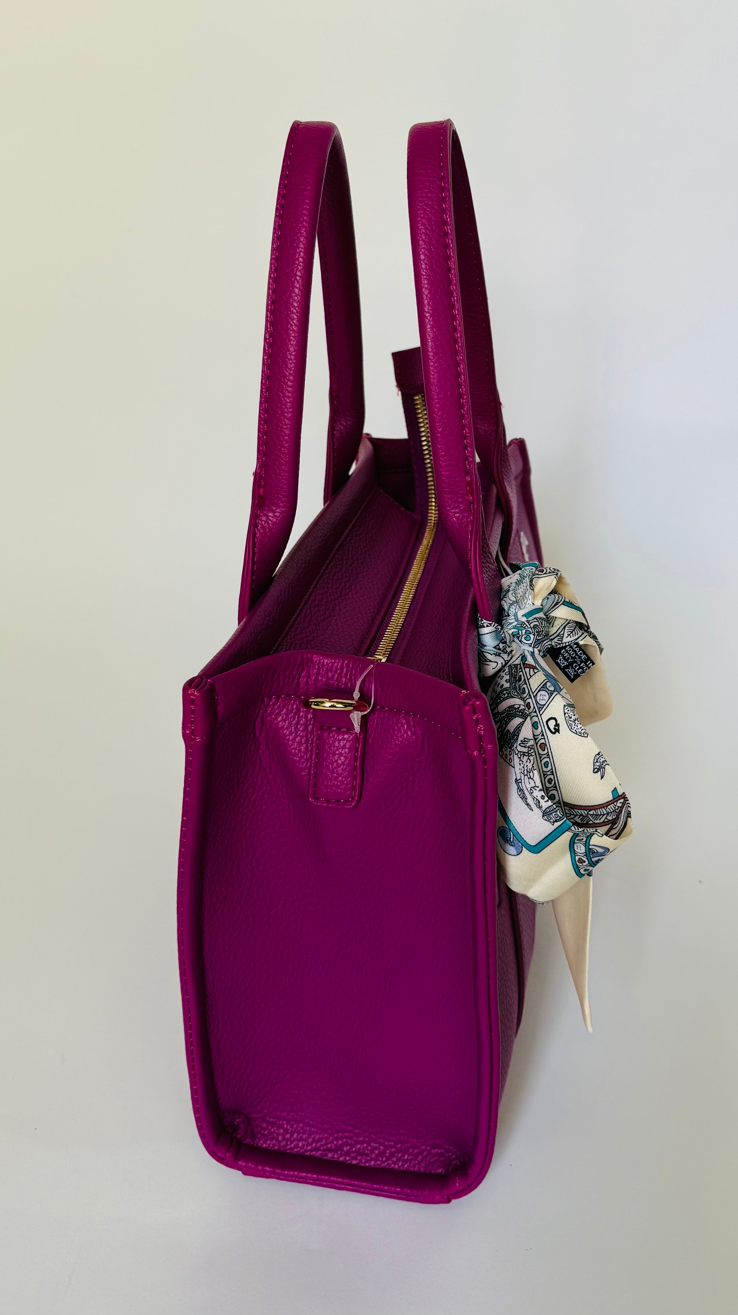 Vegan Amethyst Medium Tote Bag Set with Wallet & Scarf