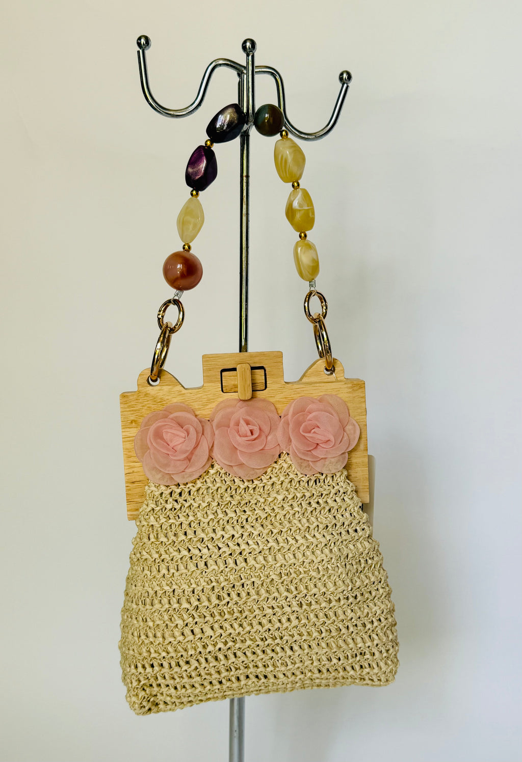 Blush Bloom Artisan Mini Tote
