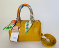 Citrine Chic Small Handbag with Strap & Scarf