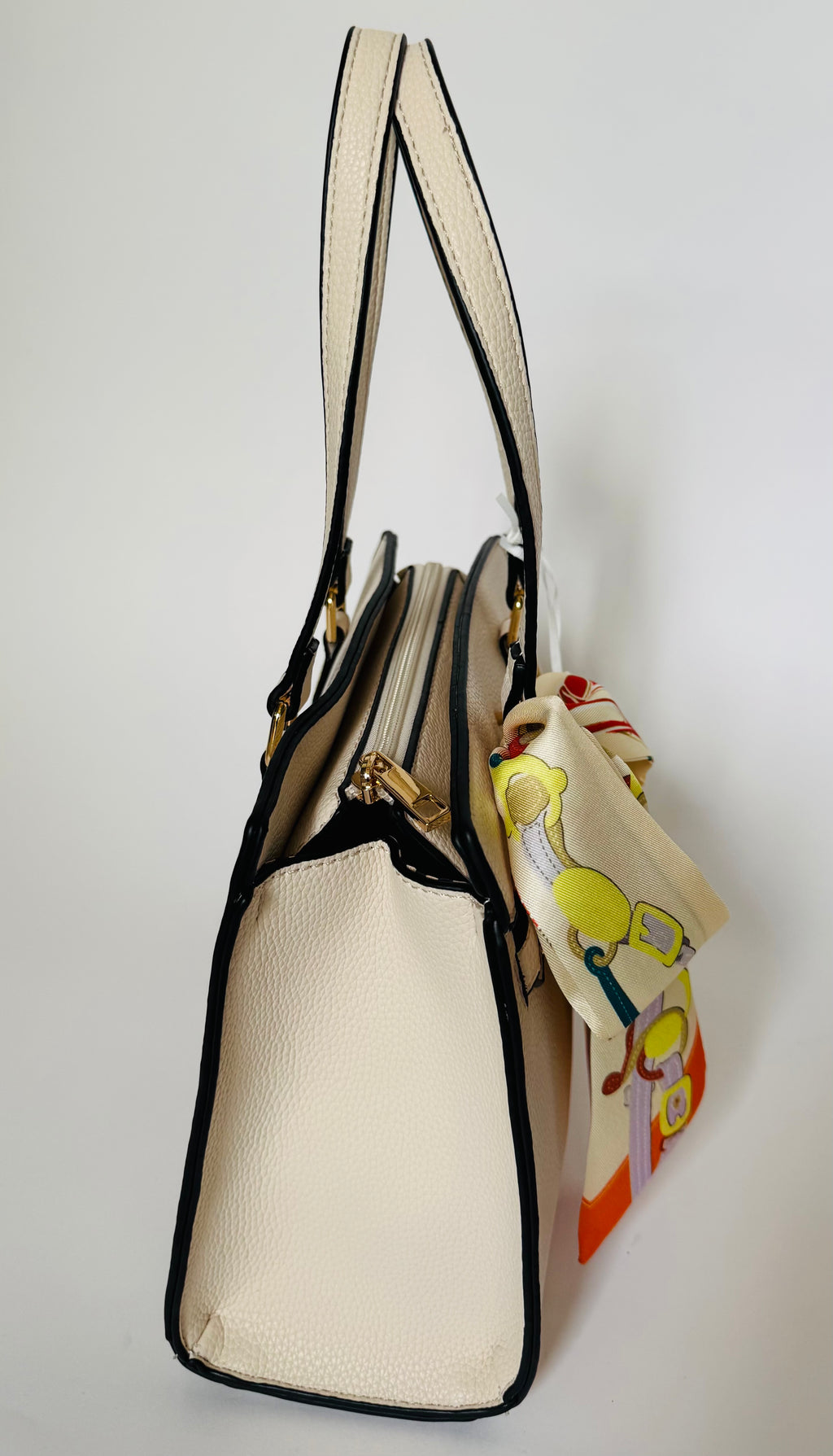 Soft White Elegance Small Handbag
