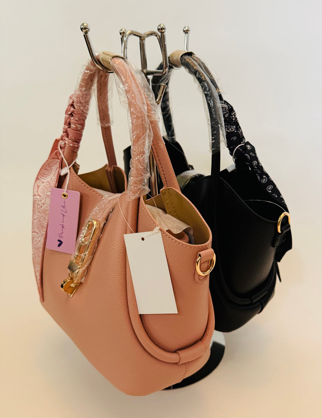Modern Bag-in-Bag Medium Set - Black, Tan or Blush