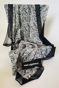 Paris Atelier Line Art Scarf by Karl Lagerfeld