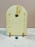 Cat Face Stud Earrings (Pierced)