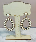 Dangle Teardrop Earrings (Pierced)