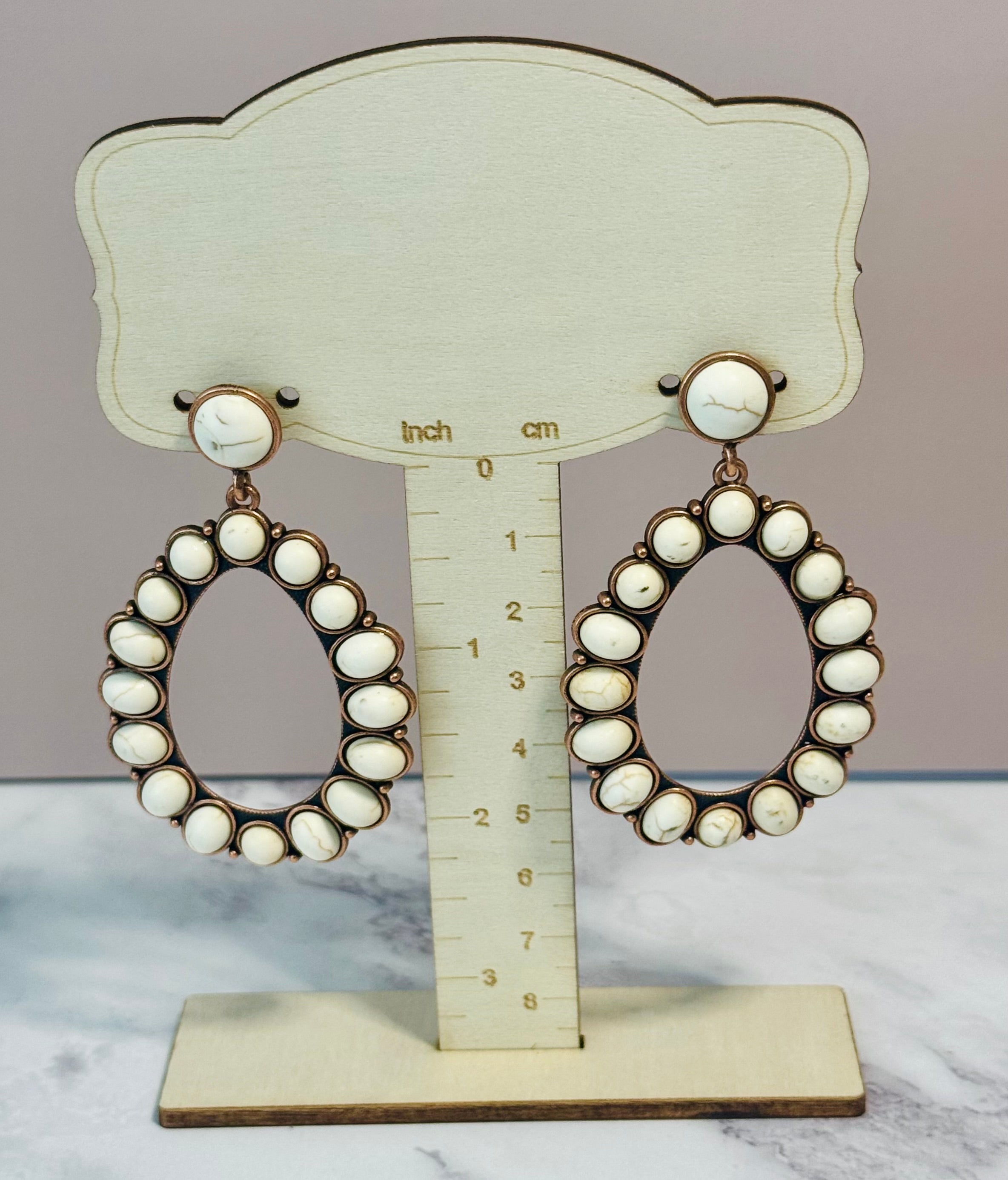 Dangle Teardrop Earrings (Pierced)