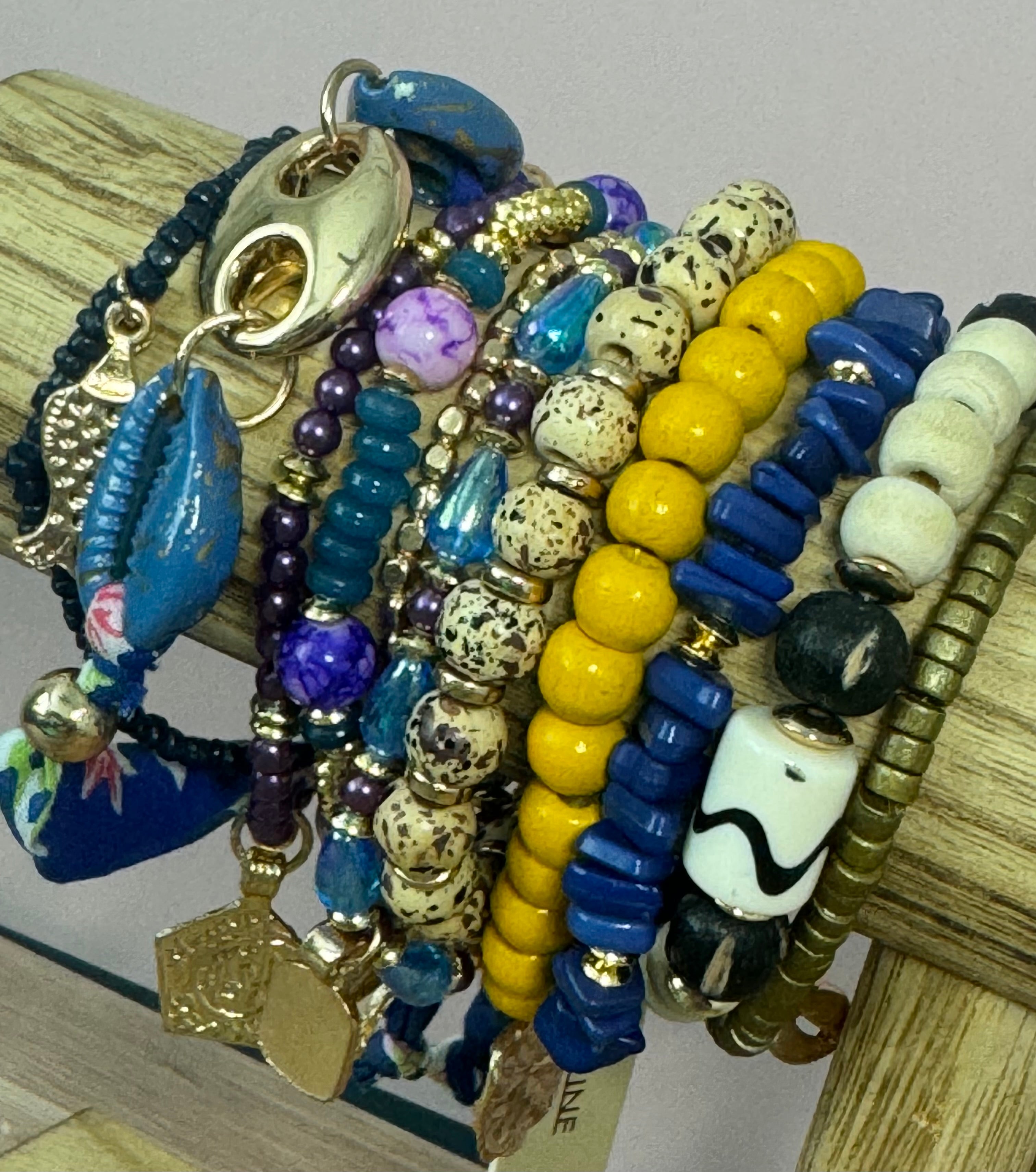 Multi-Color Beaded Bracelet Set