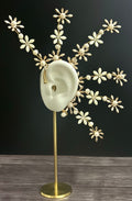 Petal Whisper Ear Cuff – Gold, White & Blush - No Piercing Needed