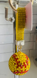 Game Day Beaded Sports Handbag Charm - Basketball/Softball