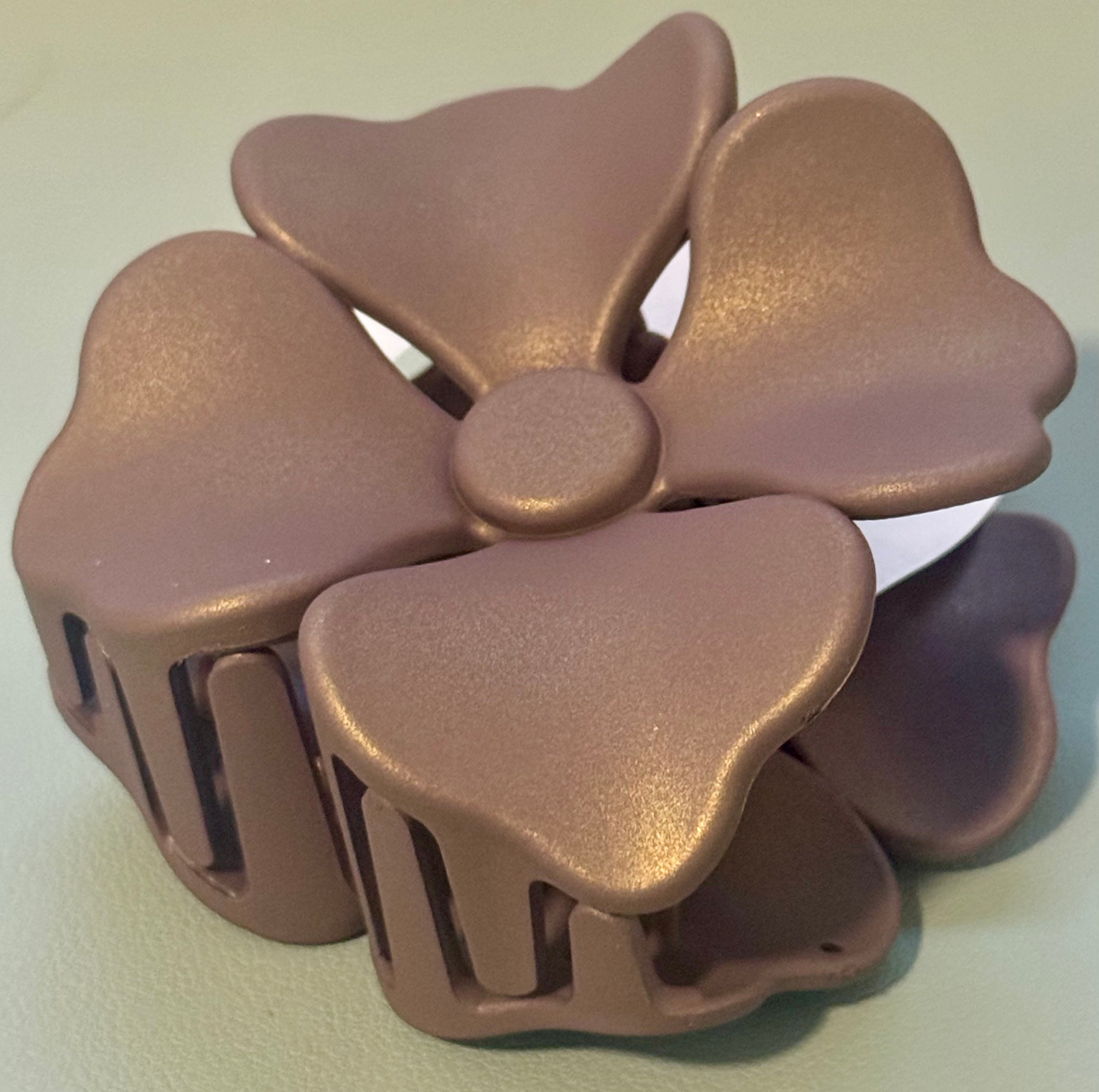 Flower Shaped Hair Clips (Various Matte Colors)