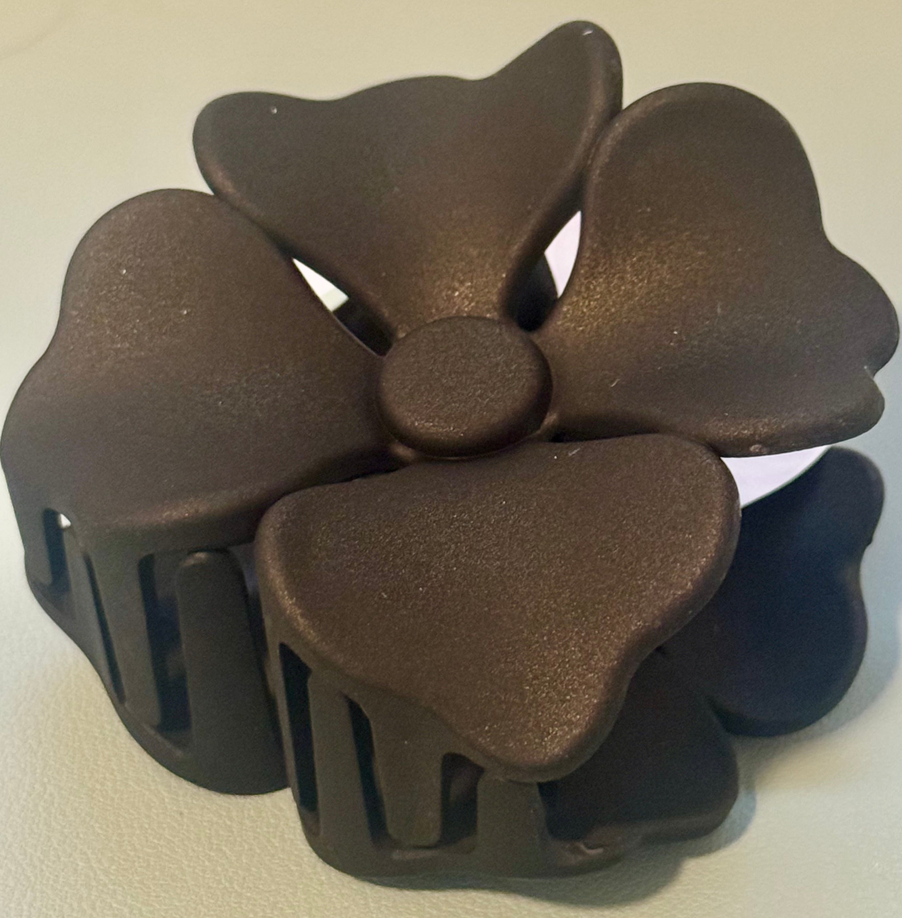 Flower Shaped Hair Clips (Various Matte Colors)